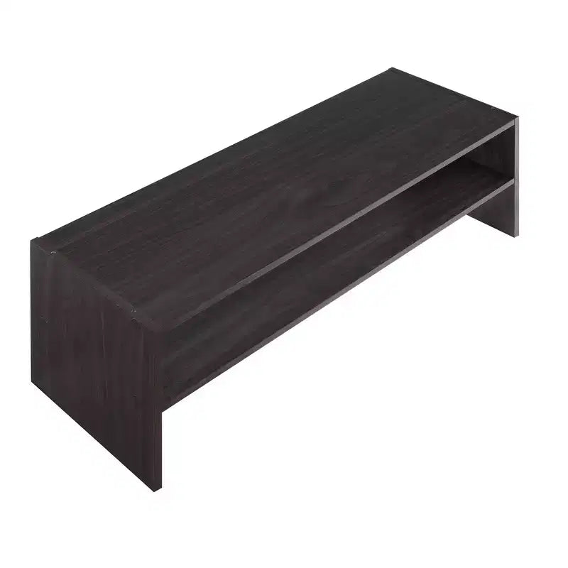Whitmor Organisateur de rangement empilable 31 po extra large 2 étagères Espresso : Meuble à chaussures autoportant pour placard, peut contenir 9 paires