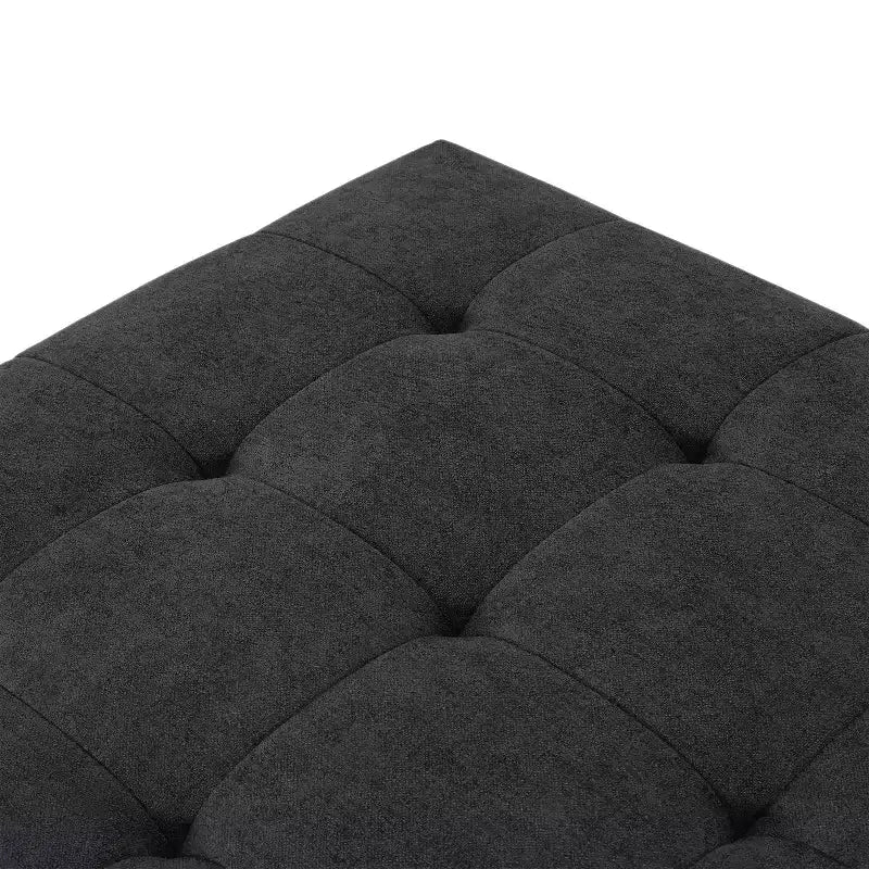 Christopher Knight Home Janelle Pouf carré capitonné en caoutchouc contemporain