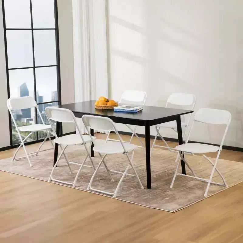 JIONJOY Lot de 10 chaises pliantes robustes en métal et plastique, supportent jusqu'à 150 kg