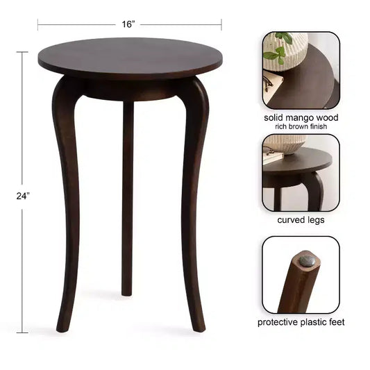 Table d'appoint ronde Mariona Kate et Laurel