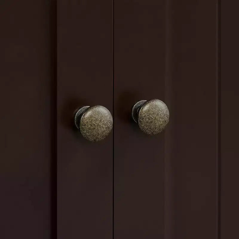 Meuble de salle de bain autoportant Dcolora, Armoire de rangement pratique avec 4 tiroirs et 2 portes