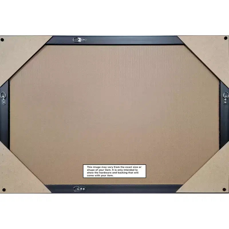 Amanti Art Odin Miroir Mural de Salle de Bain en Bois biseauté Petite Bronze Antique 28,75 x 22,75 po