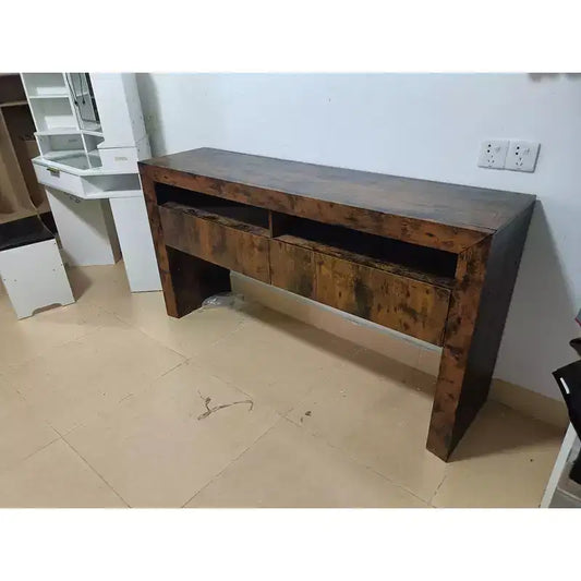Console biseautée avec tiroirs