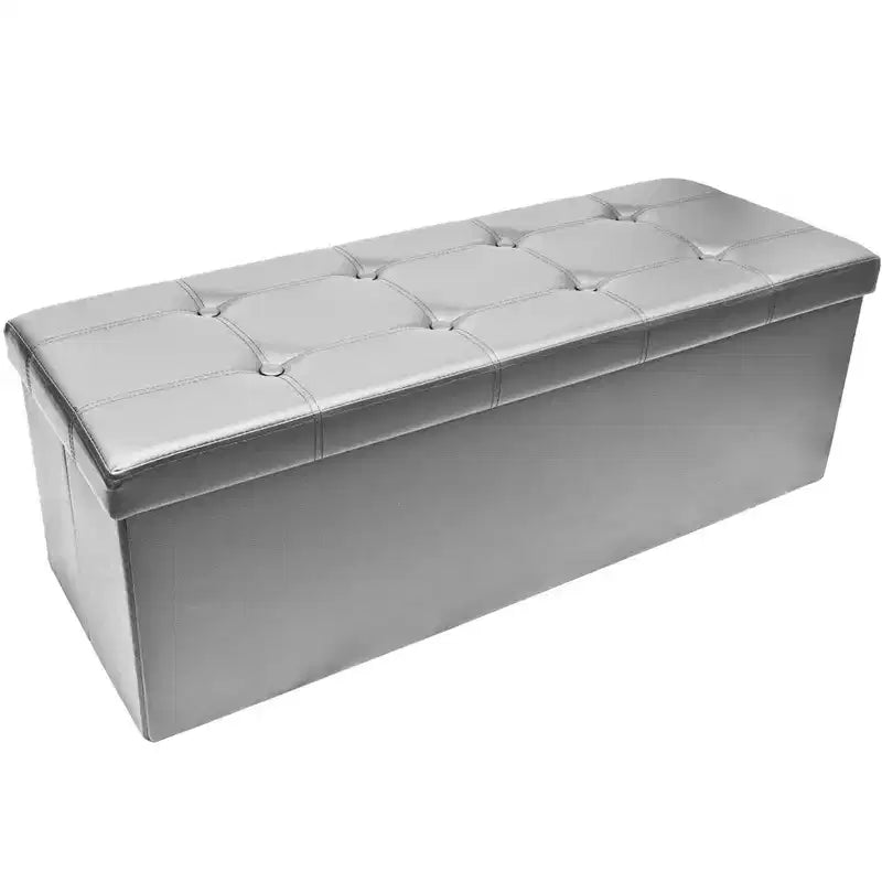 Banc de rangement en similicuir Sorbus 43 pouces - pour chambre à coucher, entrée, table basse, bout de lit, repose-pieds, pouf