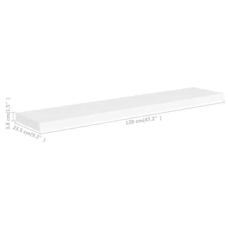 Étagère murale nid d'abeille blanche en MDF, fixation murale standard en métal