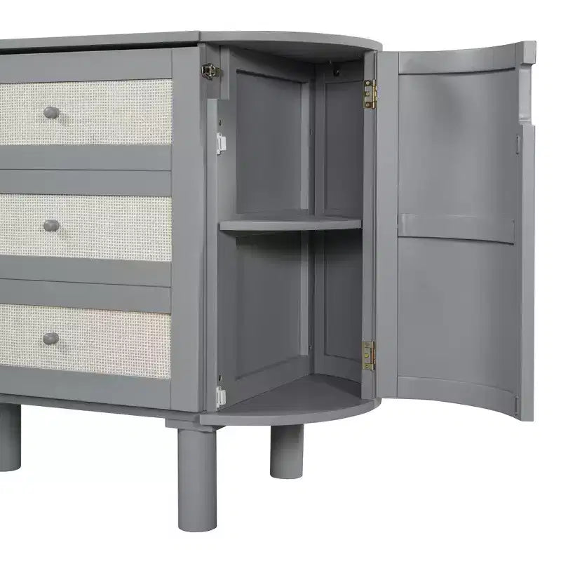 Lit escamotable mural en rotin double/grand lit avec rangement, lit pliant en bois pour chambre d'amis ou bureau