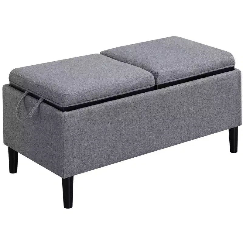 Pouf de rangement Magnolia HomeStock Comfort avec plateaux