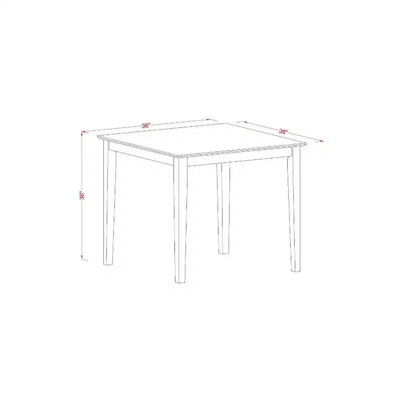 Ensemble de table de cuisine de comptoir - Ensemble de salle à manger 5 pièces avec chaises - 91x91 cm - Design moderne