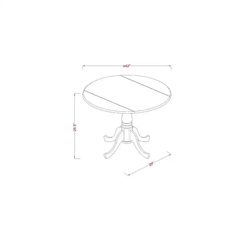 HomeStock Ensemble de salle à manger 5 pièces en lin blanc avec plateau en bois massif et 4 chaises à abattant à dossier croisillons
