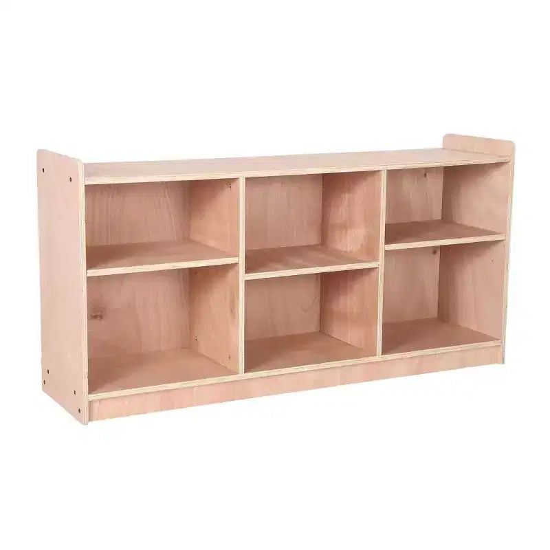 Bibliothèque 6 Cubes en Bois, Étagère Multi-rangements pour Enfants, pour Livres et Jouets, Bibliothèque Ouverte à 2 Niveaux en Bois, Meuble de Rangement sur Pied pour Maison, Crèche