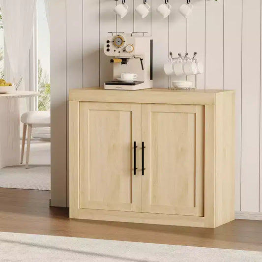 Bahut de 179,8 cm avec 4 portes, buffet moderne de style rustique avec rangements, console multimédia en bois pour le salon et la cuisine