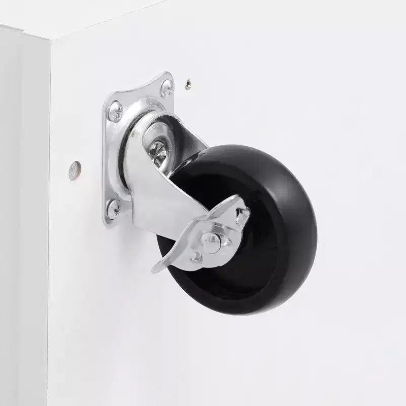 PexFix 47,2 Îlot de cuisine de ferme avec abattant, îlot de rangement de cuisine avec étagères latérales amovibles, deux tiroirs pour cuisine, salle à manger, blanc