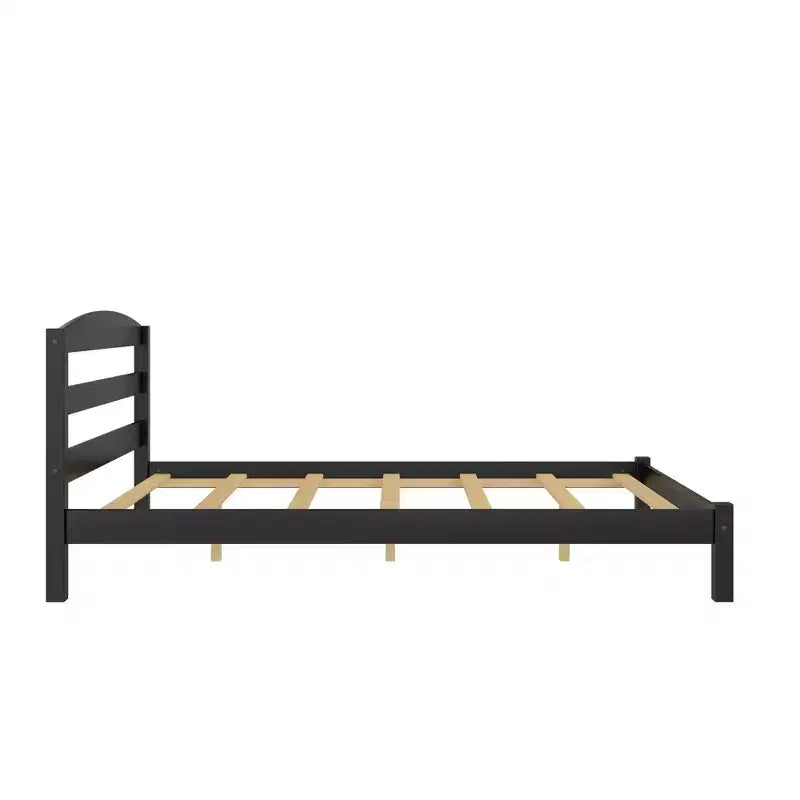 GDFStudio Tomlinson Lit plateforme moderne pleine taille en bois de pin