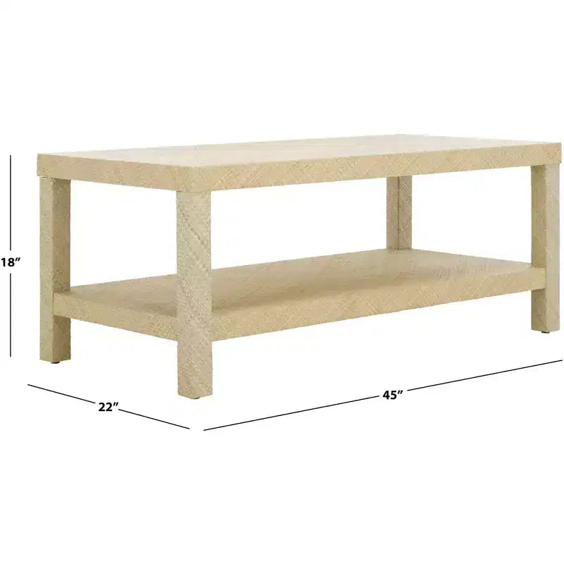 Table Basse Apis Raffia - COF6612A - Naturel - Safavieh