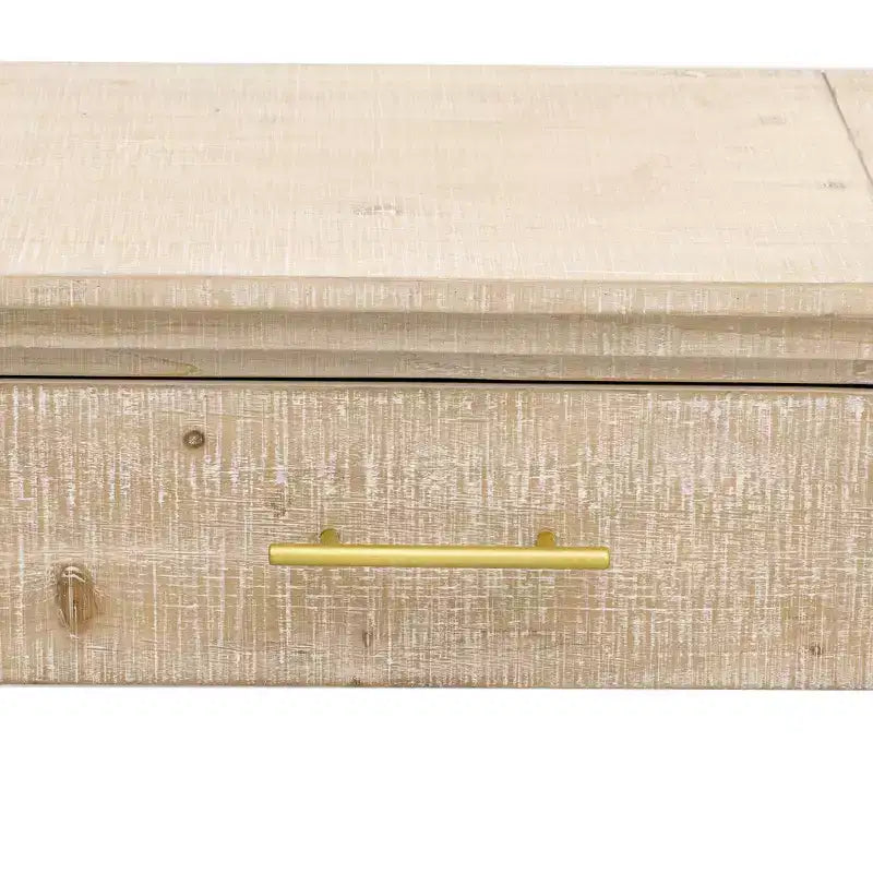 Console incurvée avec 2 tiroirs pour entrée, table d'entrée minimaliste en bois avec rangement pour salon