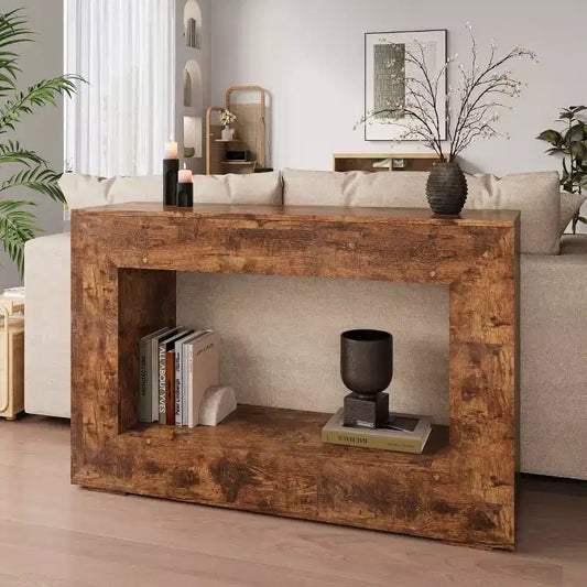 47 Table console étroite de ferme pour salon, couloir - Panipeachy