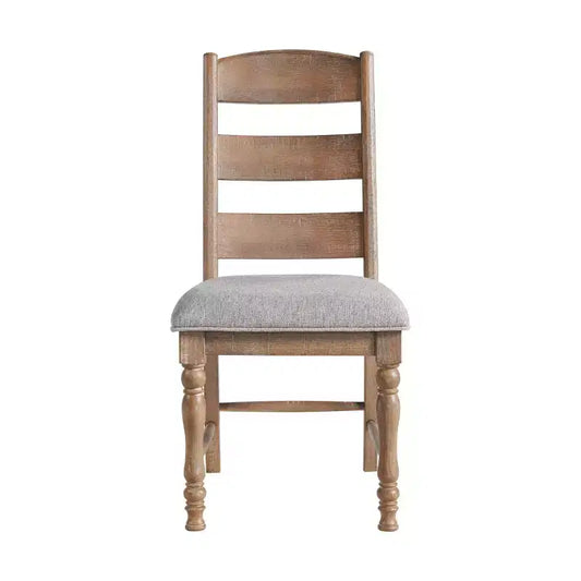 Lot de 2 chaises d'appoint Highland Ladderback à assise coussinée, finition Sandwash - Intercon