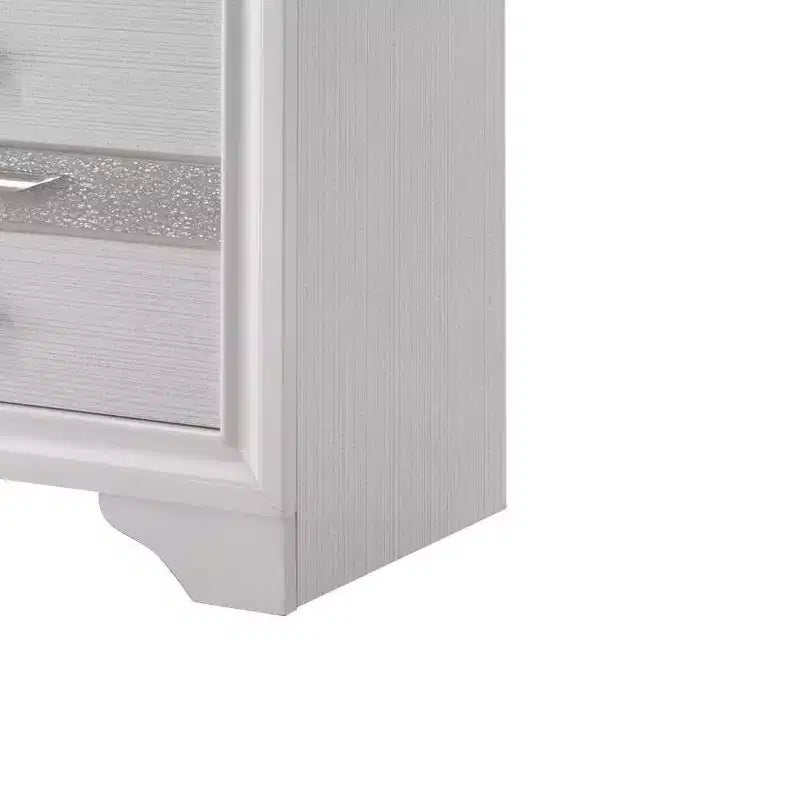 Table de chevet Naima blanche 26" - Acme Furniture : Garantie 60 jours, Aucun assemblage, Glissières en métal, Bois composite