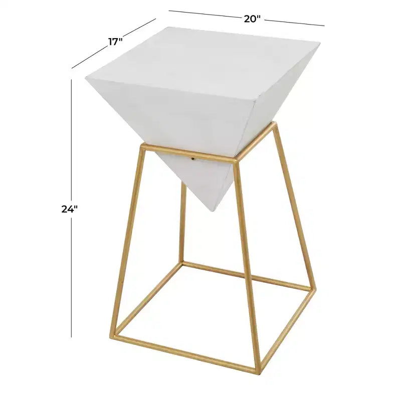 Table d'appoint moderne en métal - Olivia & May