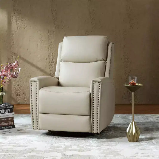 Fauteuil inclinable pivotant et à bascule en cuir véritable Hilario Fall 30.31 large | OFFRE DU JOUR | ART OF LIVING DESIGNS