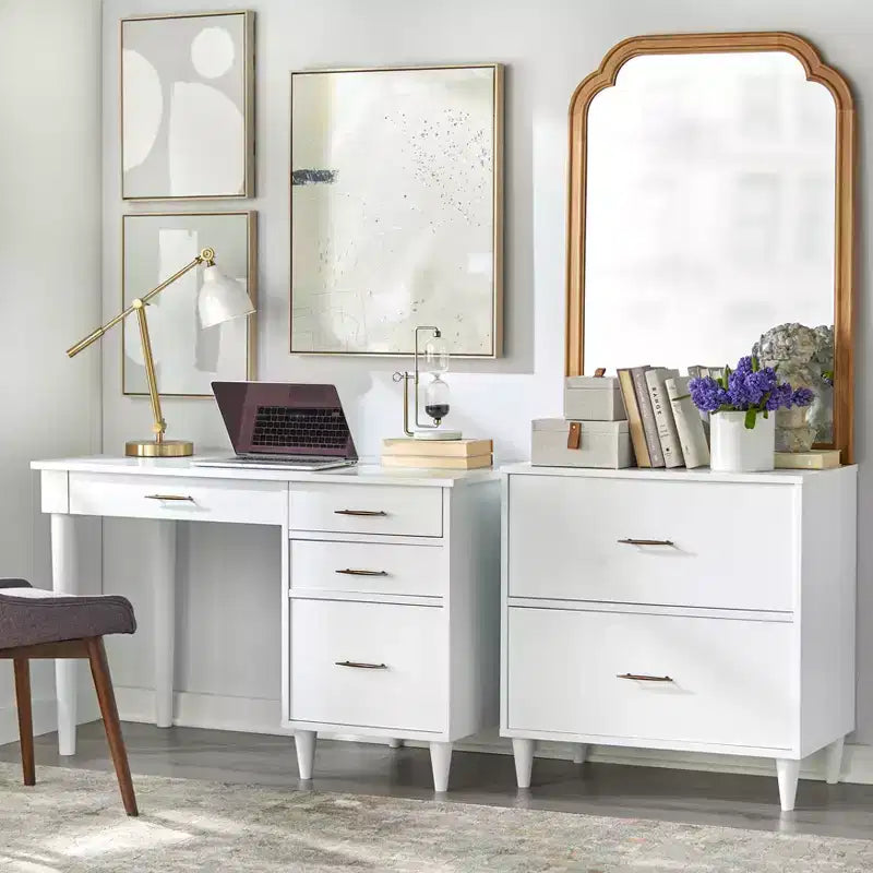 Bureau de travail/étude Ana Mid-Century Modern Lifestorey avec tiroirs