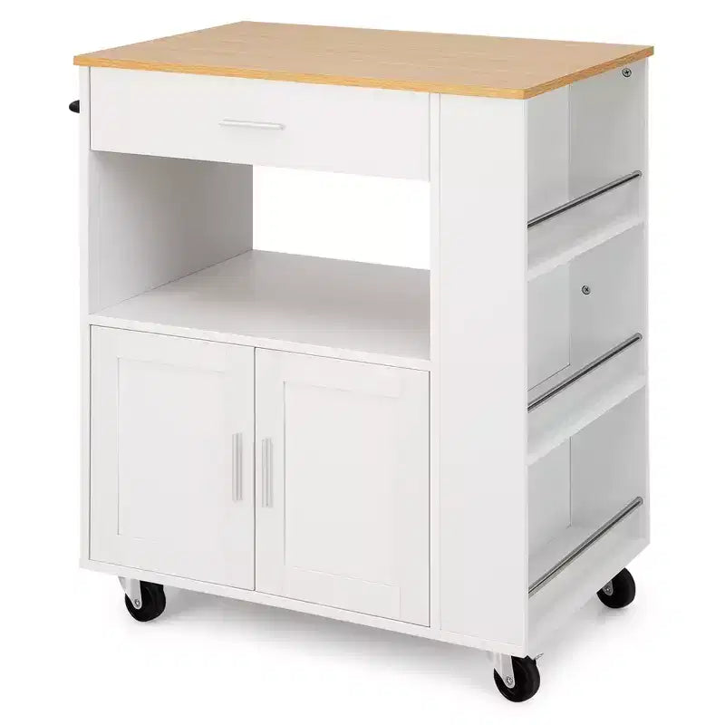 Dessertes de cuisine roulantes Costway avec tiroir et étagère à épices