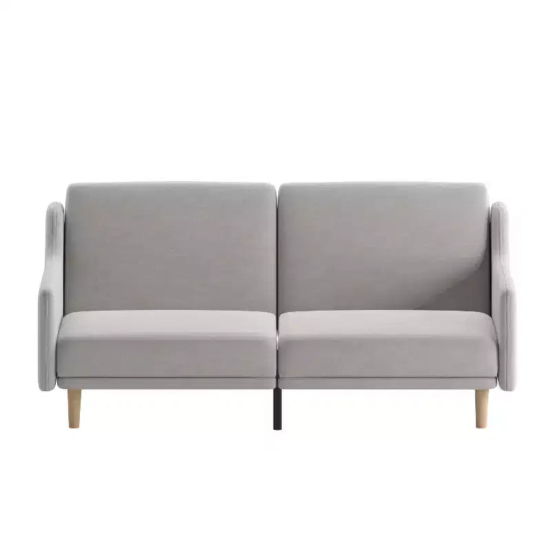 Canapé futon Merrick Lane Mid-Century Modern à dossier divisé avec 3 positions d'inclinaison