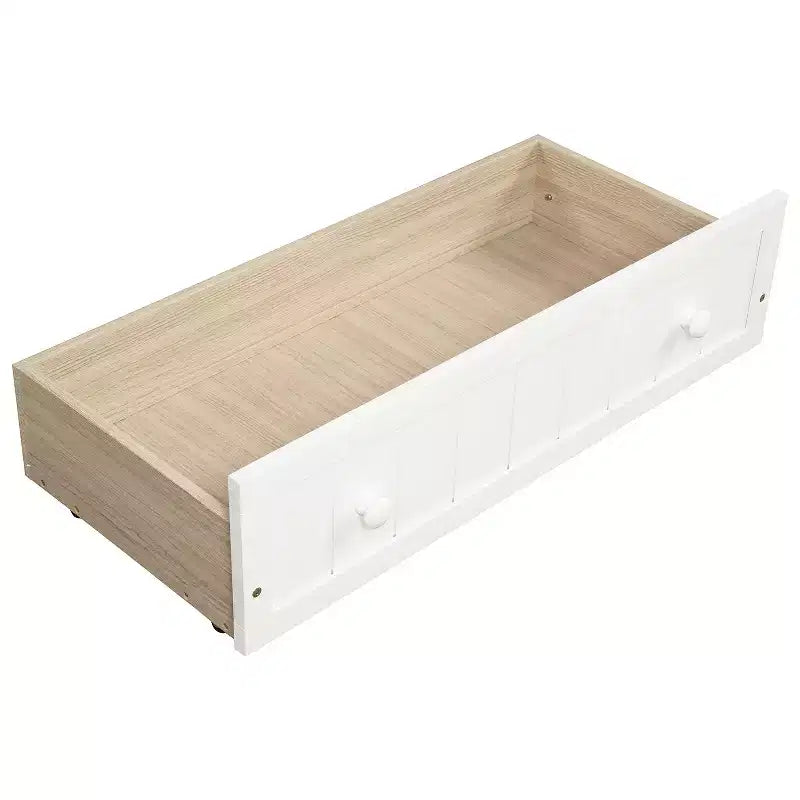 Lit de repos double en bois avec 2 tiroirs - ModernLuxe