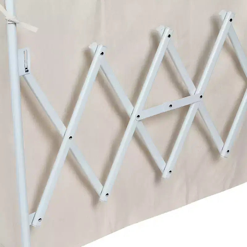 Honey-Can-Do Panier à linge triple accordéon : Panier à linge roulant en acier blanc avec roues, pliable, design ouvert