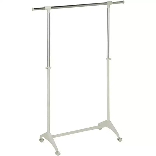 Honey-Can-Do Modern White Garment Rack: Steel Frame, Chrome Finish, Anti-Tip Hardware, 30 lb Capacity, 66.9" Height