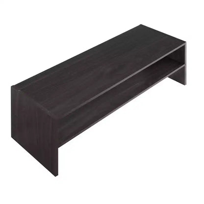 Whitmor Organisateur de rangement empilable 31 po extra large 2 étagères Espresso : Meuble à chaussures autoportant pour placard, peut contenir 9 paires