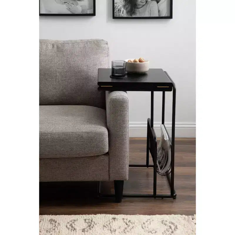 Table d'appoint en C extensible Kura de Kate et Laurel