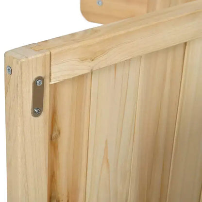 Îlot de cuisine d'extérieur Whisen en bois de sapin avec plateau en acier inoxydable