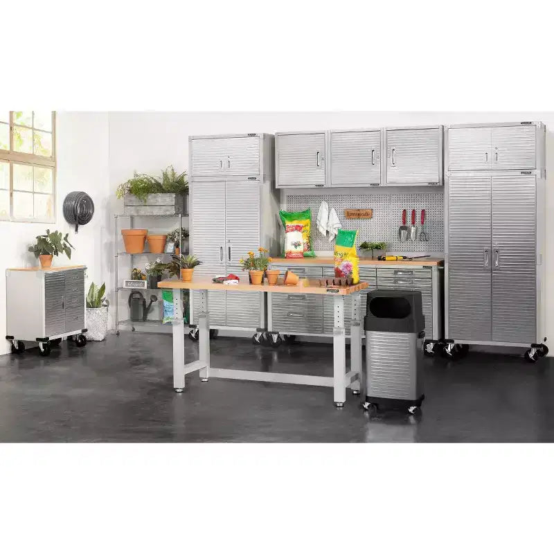 Meuble à 4 tiroirs Seville Classics UltraHD avec plateau en bois, 28 x 25 x 34,5