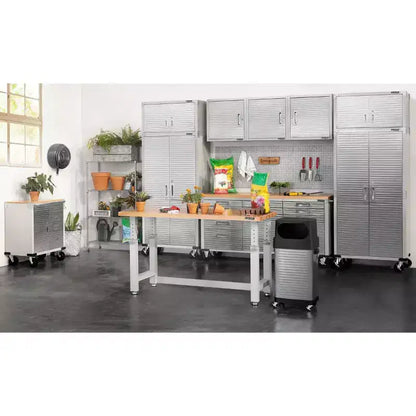 Meuble à 4 tiroirs Seville Classics UltraHD avec plateau en bois, 28 x 25 x 34,5