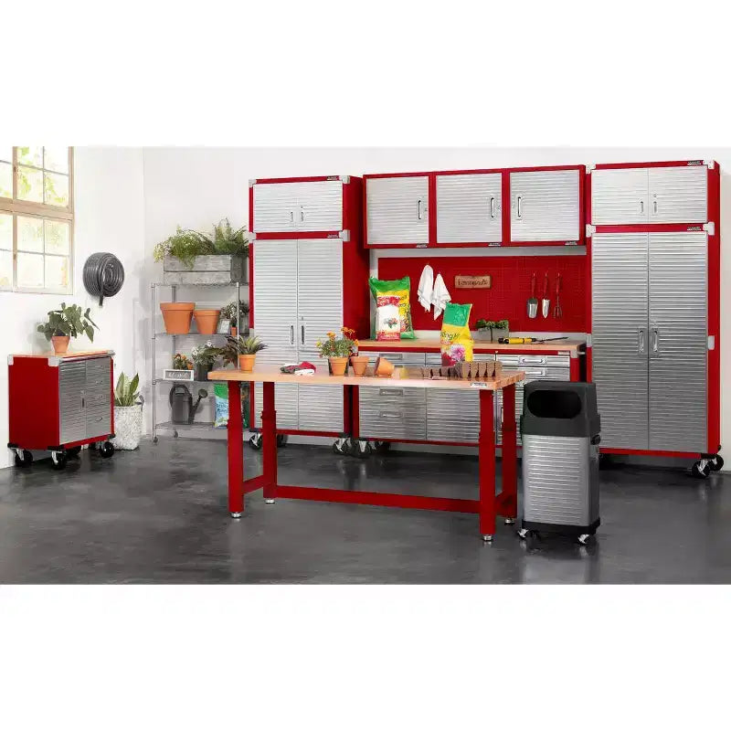 Meuble à 4 tiroirs Seville Classics UltraHD avec plateau en bois, 28 x 25 x 34,5