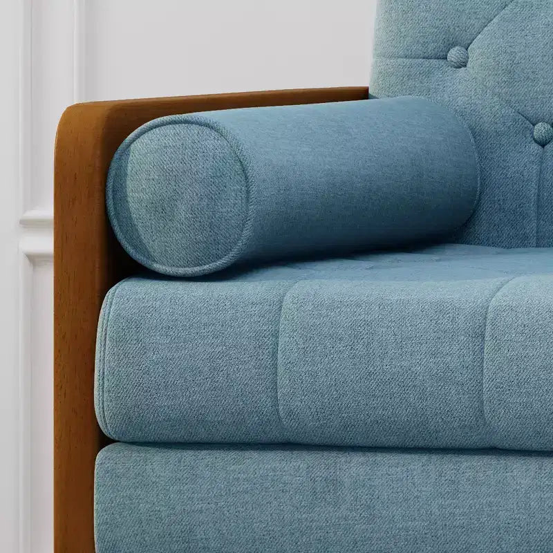 Fauteuil club une place avec accoudoirs, capitonné, style moderne du milieu du siècle - Merax