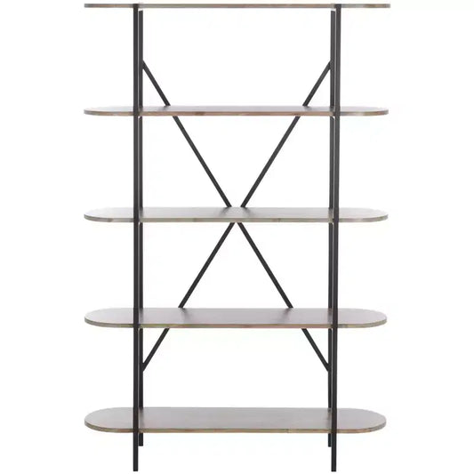 Figaro 4 Tier Bookcase - ETG4201 - Brown/Black - Safavieh