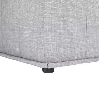 Chaise d'angle modulaire Darcy de DHP, lin gris