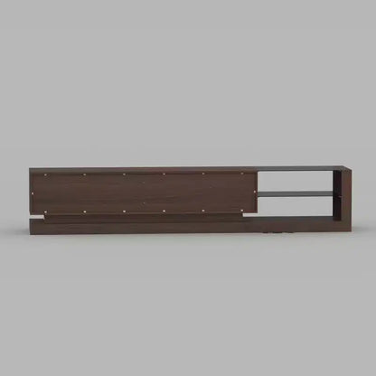 Meuble TV multifonctionnel contemporain Famapy, centre de divertissement, console multimédia avec éclairage LED réglable, tiroirs de rangement et étagères de présentation