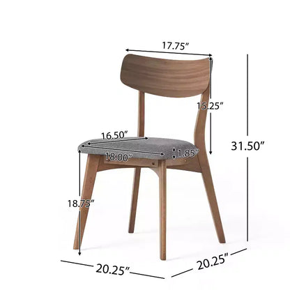 Ensemble de salle à manger 5 pièces en hévéa rembourré de style moderne du milieu du siècle Lareyna de Christopher Knight Home