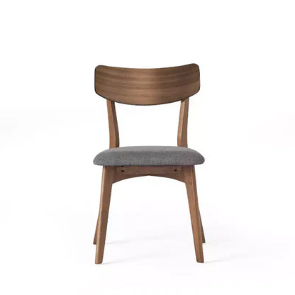 Ensemble de salle à manger 5 pièces en hévéa rembourré de style moderne du milieu du siècle Lareyna de Christopher Knight Home