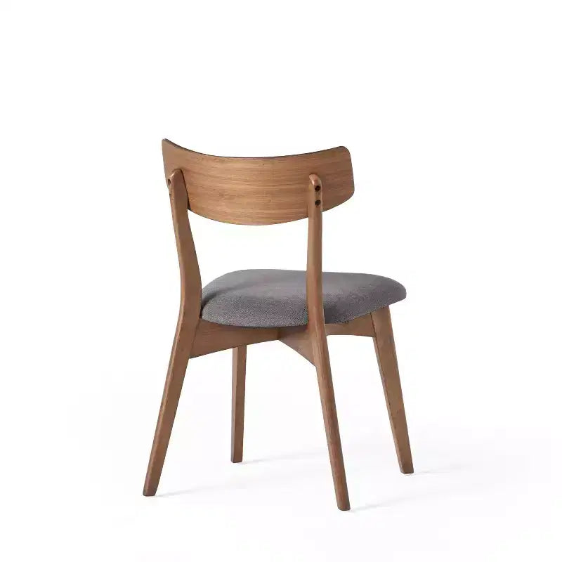 Ensemble de salle à manger 5 pièces en hévéa rembourré de style moderne du milieu du siècle Lareyna de Christopher Knight Home