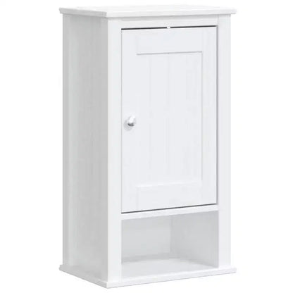 vidaXL Bathroom Wall Cabinet, Wall Mounted Medicine Cabinet with Doors, Storage Cabinet for Bathroom Laundry Room, Berg White Solid Wood Pine