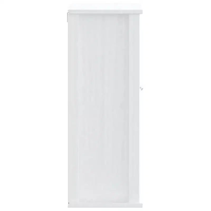 vidaXL Meuble Haut de Salle de Bain, Armoire à Pharmacie Murale avec Portes, Armoire de Rangement pour Salle de Bain Buanderie, Pin Massif Blanc Berg