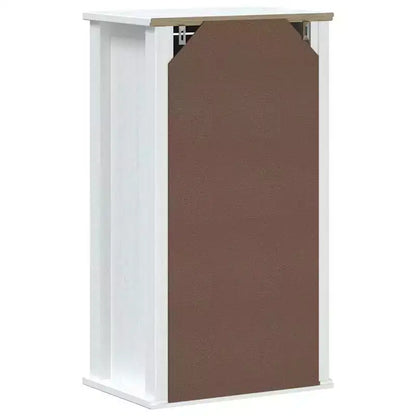 vidaXL Meuble Haut de Salle de Bain, Armoire à Pharmacie Murale avec Portes, Armoire de Rangement pour Salle de Bain Buanderie, Pin Massif Blanc Berg