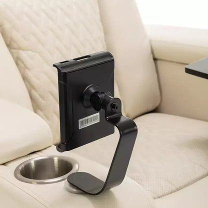 Fauteuil inclinable électrique pivotant 270° en similicuir avec tablette, support de téléphone, port USB et fonction bascule pour un confort home cinéma