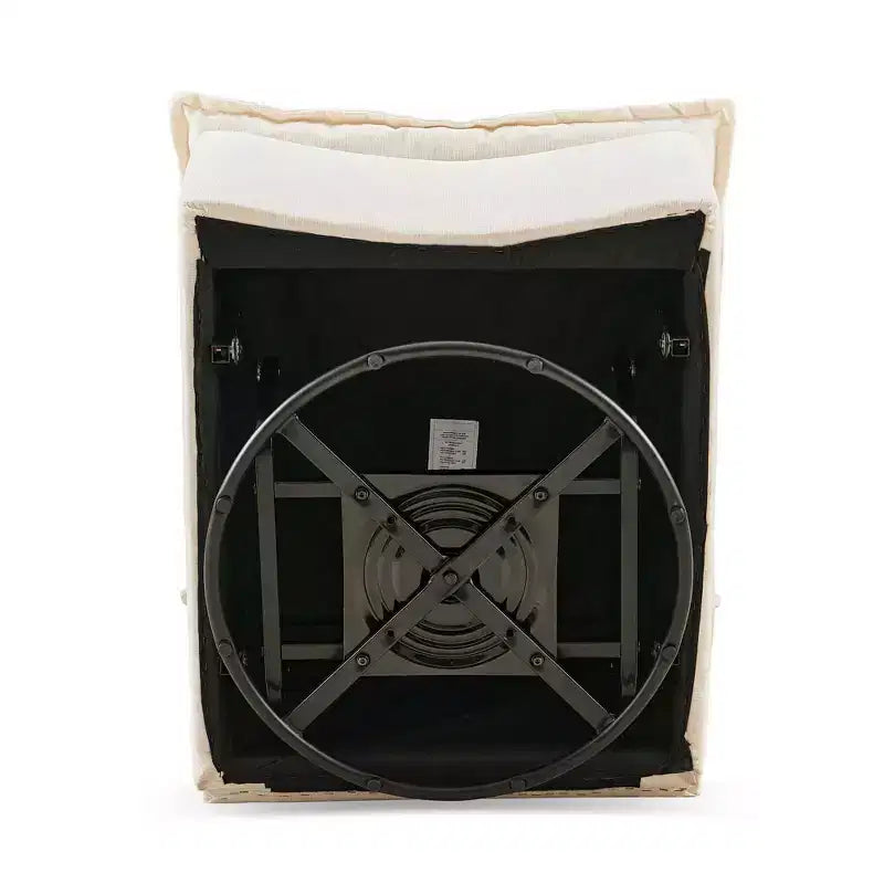 Fauteuil pivotant Okak Chenille à 360 degrés avec coussin amovible, canapé simple rembourré confortable pour salon, bureau, salle de détente