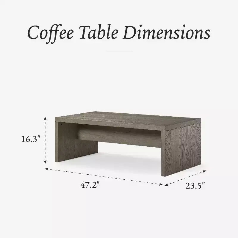 Maven Lane Zeno Table basse rectangulaire 47x24
