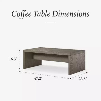 Maven Lane Zeno Table basse rectangulaire 47x24